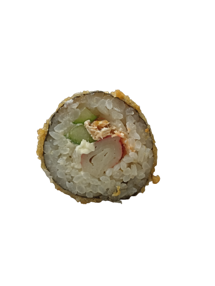 51. Salmon surimi avocado tempura / 8 vnt