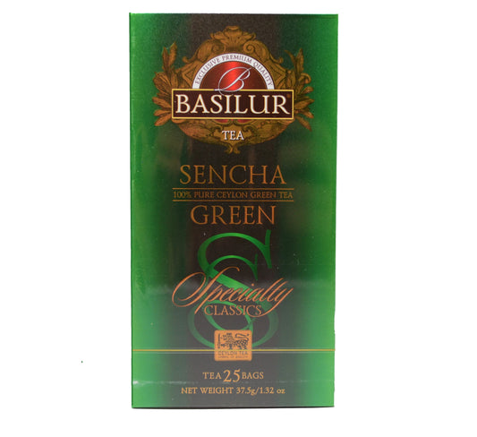 Žalioji arbata "Sencha" maišeliais, 37,5g (1,5g x 25pak)