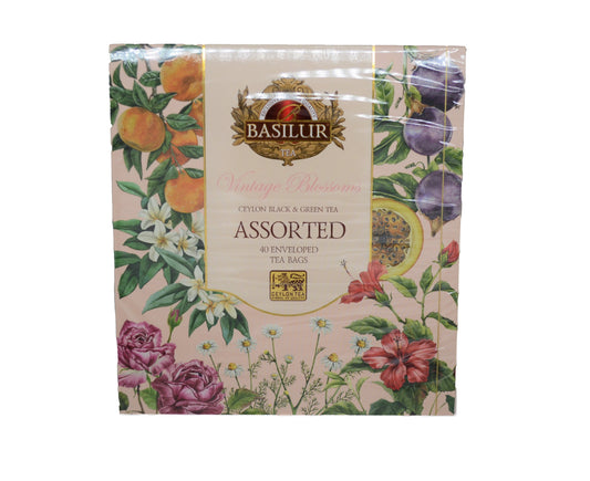 Arbatų rinkinys "Vintage Blossoms Assorted", 40 pak.