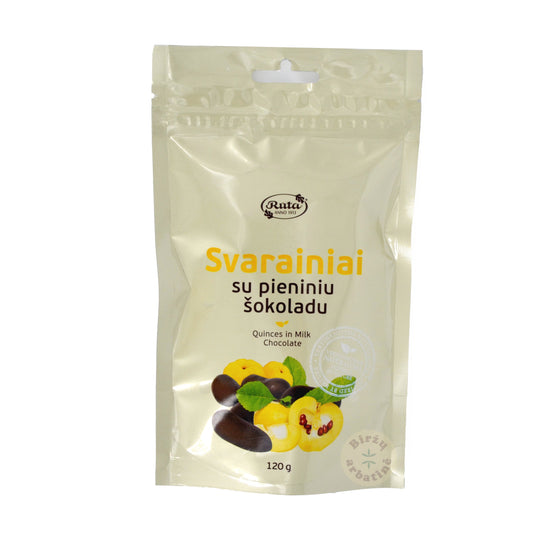 Svarainiai su pieniniu šokoladu, 120g.